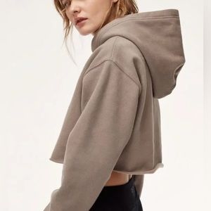 Aritzia TNA boyfriend cropped hoodie size 2